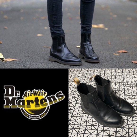 Dr. Martens Shoes - DR MARTEN VEGAN FLORA CHELSEA BOOTS size women’s  9